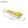 1pc Olive Green Multi-Functional Hand Juicer Lemon Squeezer Juice Squeezer Lemon Peel Wiper 3-in-1 Kitchen Accessories