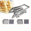 1pc, French Fry Cutter, Stainless Steel Fruit Cutter, Vegetable Cutter, Potato Slicer, Vegetable Chopper, Onion Chopper, Food Chopper, Potato Chopper