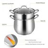 Good Helper In The Kitchen 2-Tier Stainless Steel Steamer Pot Saucepot