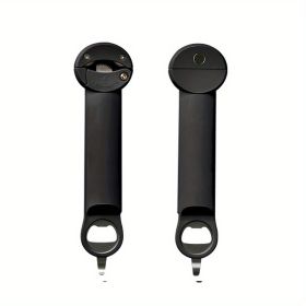 1pc, Jar Opener, Adjustable Bottle Opener For Weak Hands, Non-Slip Can Opener, Fridge Magnet For Senior Arthritis Fits 0.98-3.74inch Lids, Kitchen Acc (Color: Black)