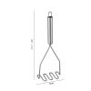 Stainless Steel Manual Potato Press; Baby Food Masher; Wavy Potato Press