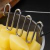 Stainless Steel Manual Potato Press; Baby Food Masher; Wavy Potato Press